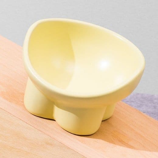 ペット食器 傾斜台座付き高温焼成陶器ペット食器