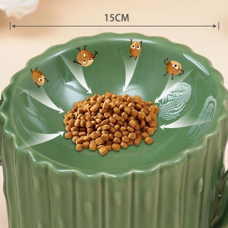 ペット食器 高さ十センチ胃腸に優しい高台式ペット食器