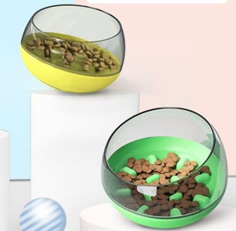 ペット食器 立体障害柱付きペット食器早食い防止ボウル