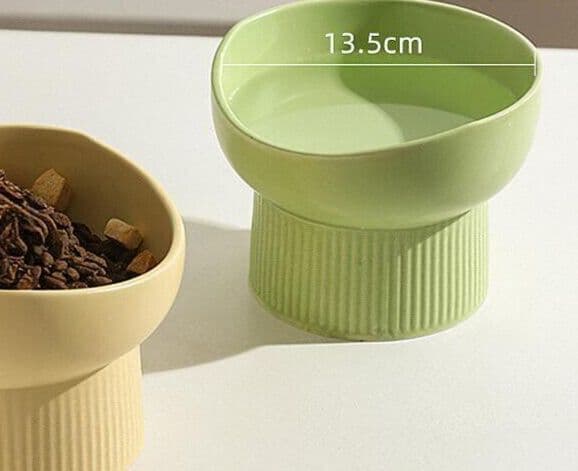ペット食器 猫の首に優しい高さ調整型ペット食器
