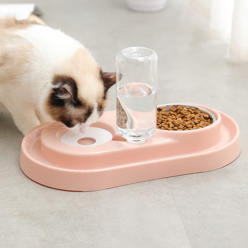 ペット食器 猫のための三位一体給餌給水台