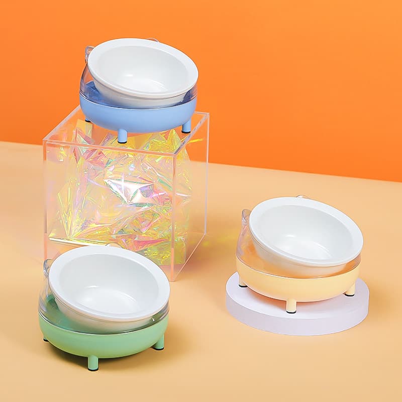 ペット食器 傾斜角度付き首への負担軽減ペット食器