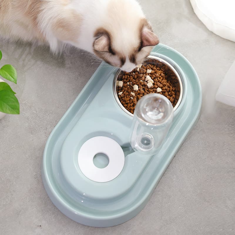 ペット食器 猫のための三位一体給餌給水台